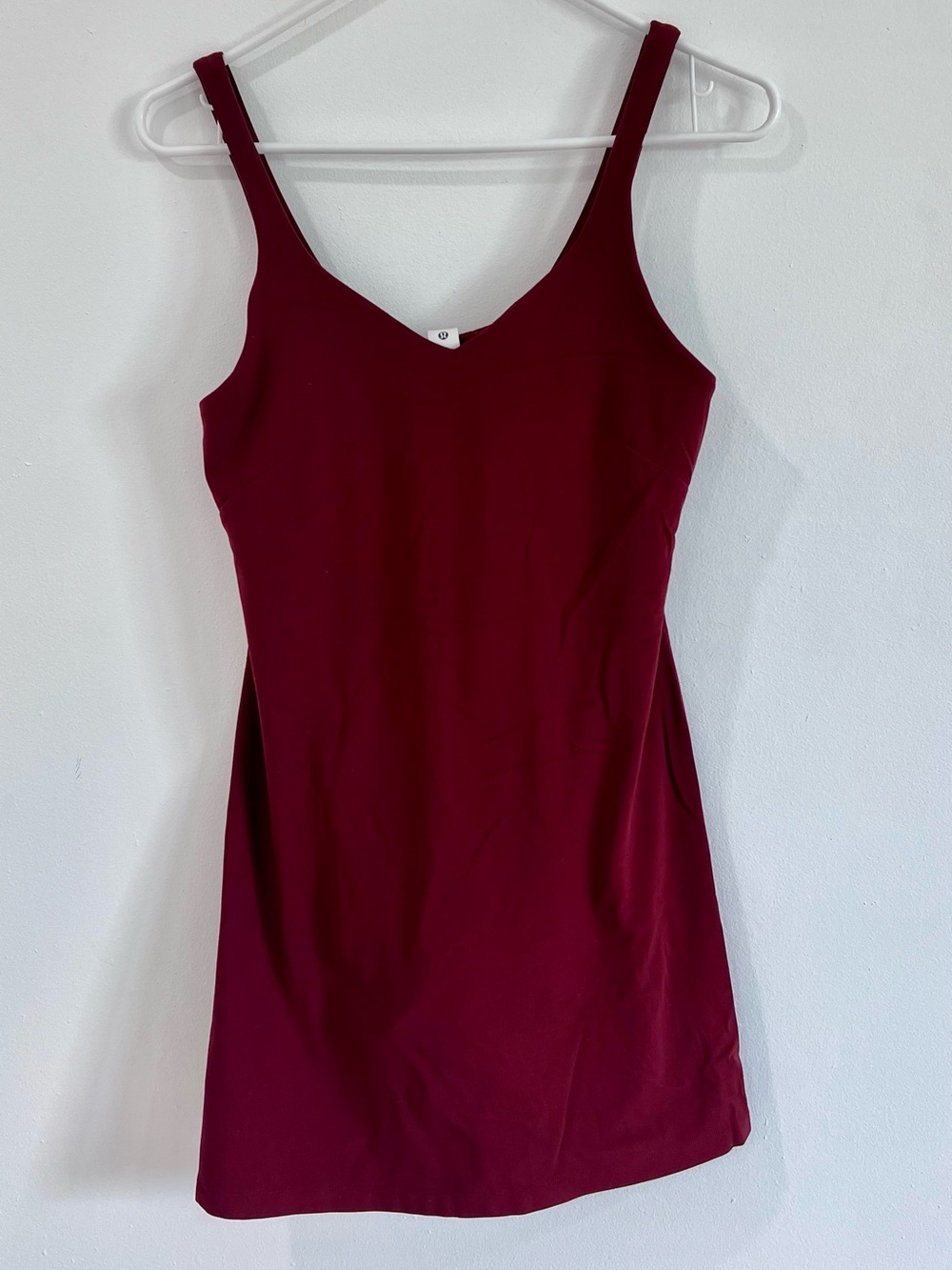 Lululemon Align Dress Burgundy Size 8 Built In Shorts